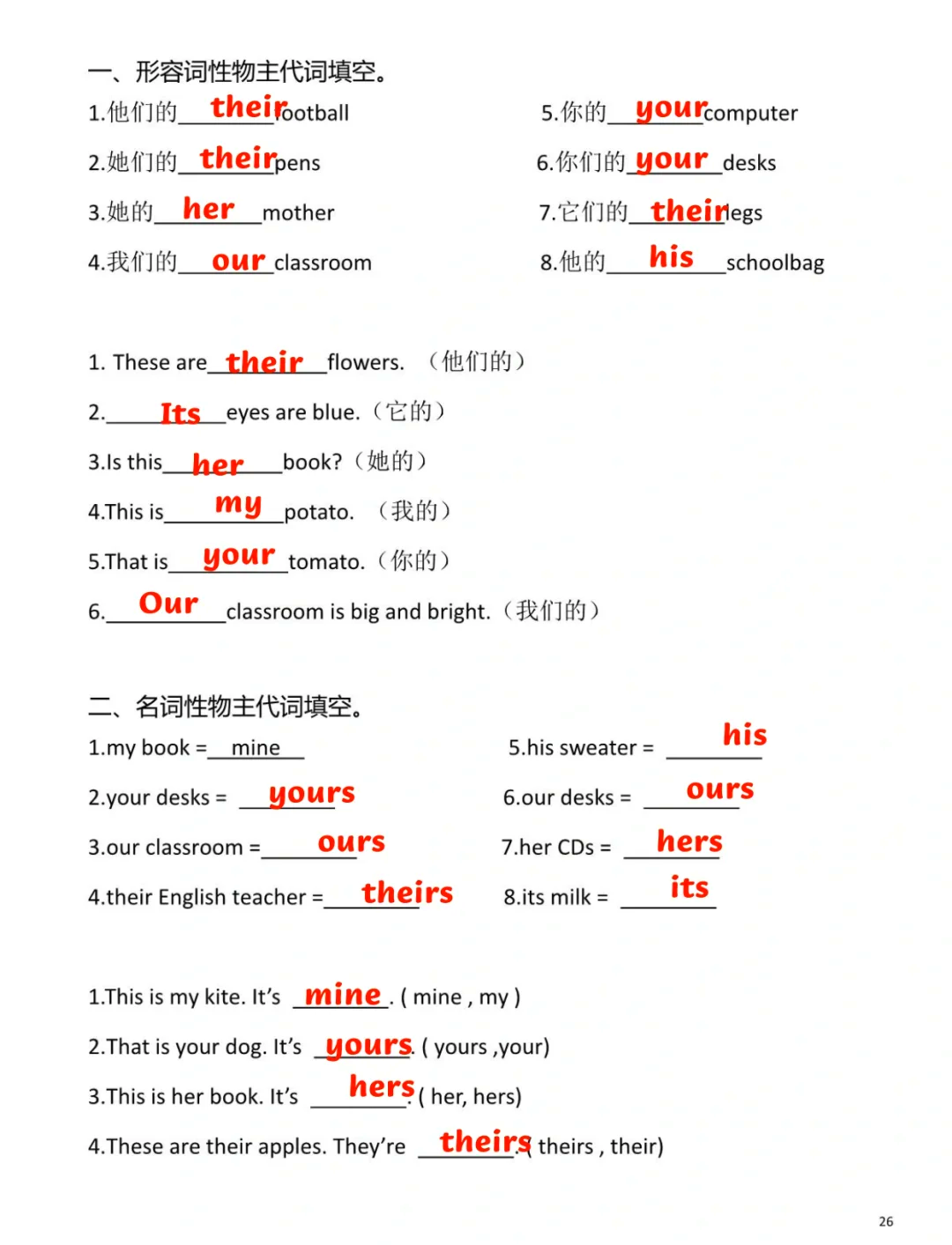 六年级英语形容词专项（描述人/物）的简单介绍