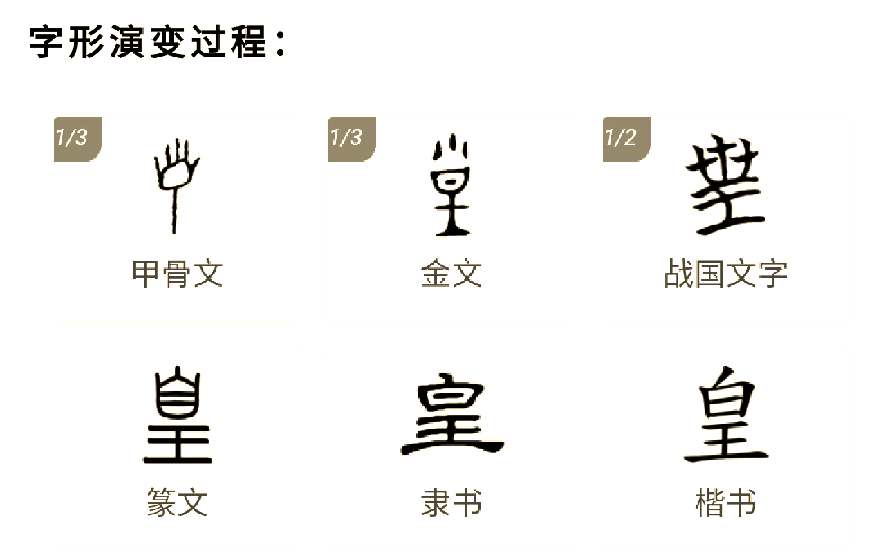 皇名字寓意