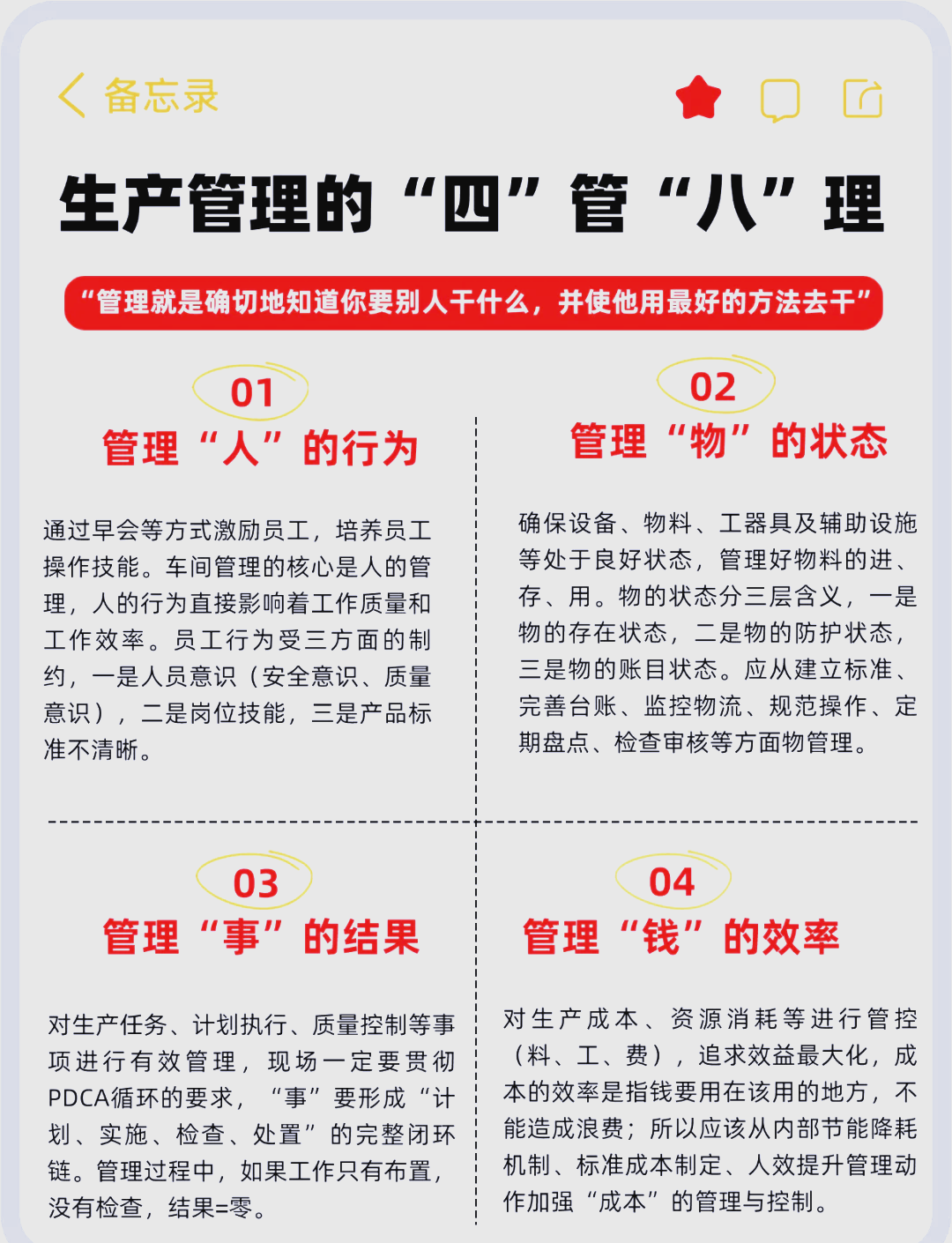 生产管理的五大要素