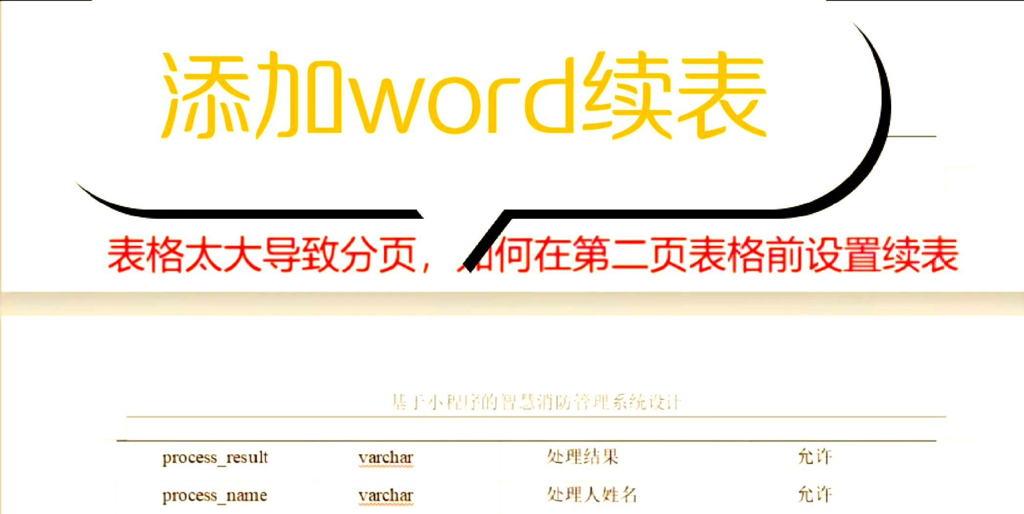 word怎么给表格加表名