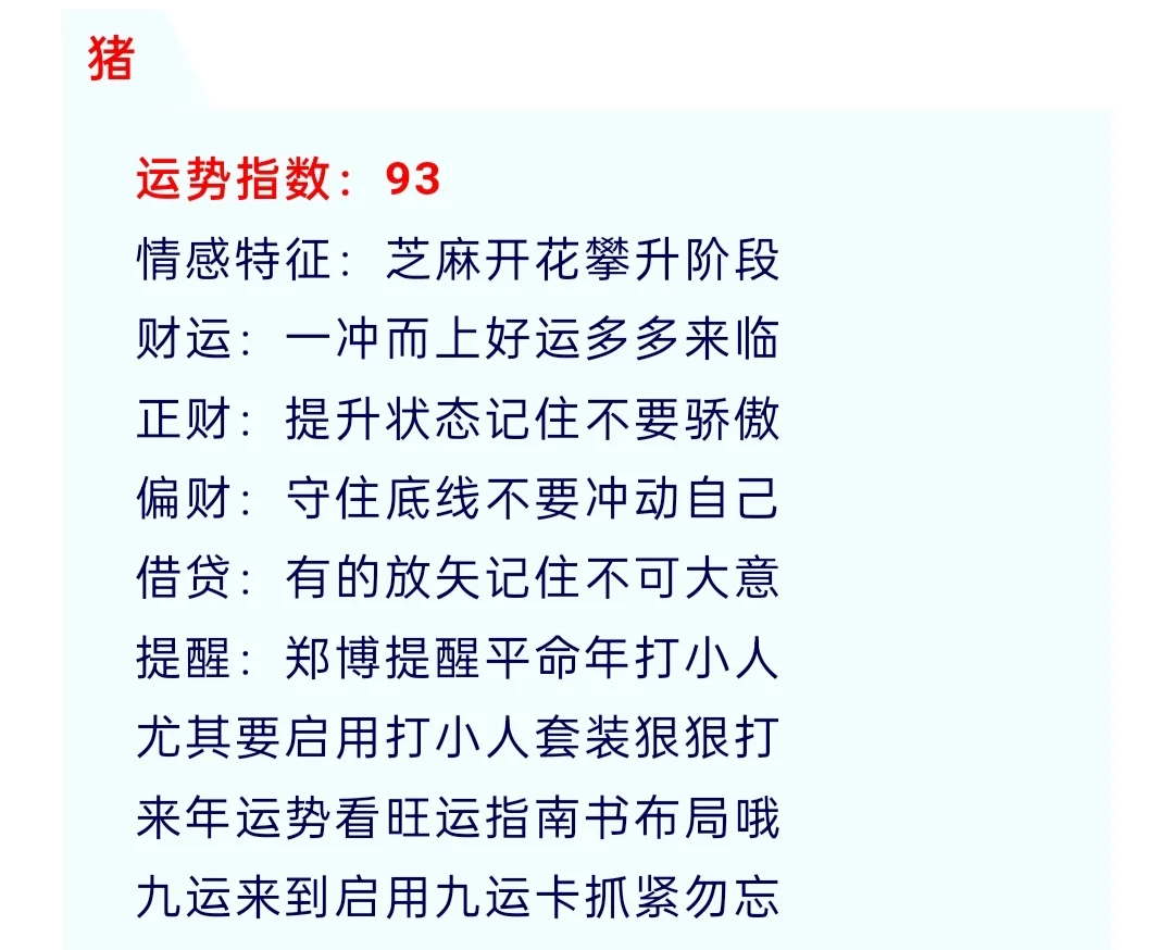 十二生肖运势彩图表(十二生肖运势图解)