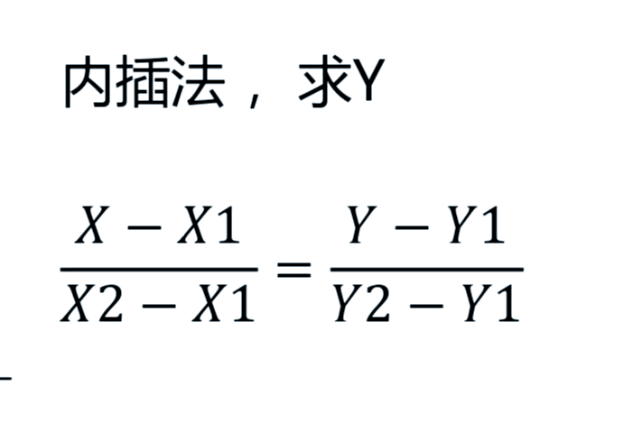 评标内插法计算方式