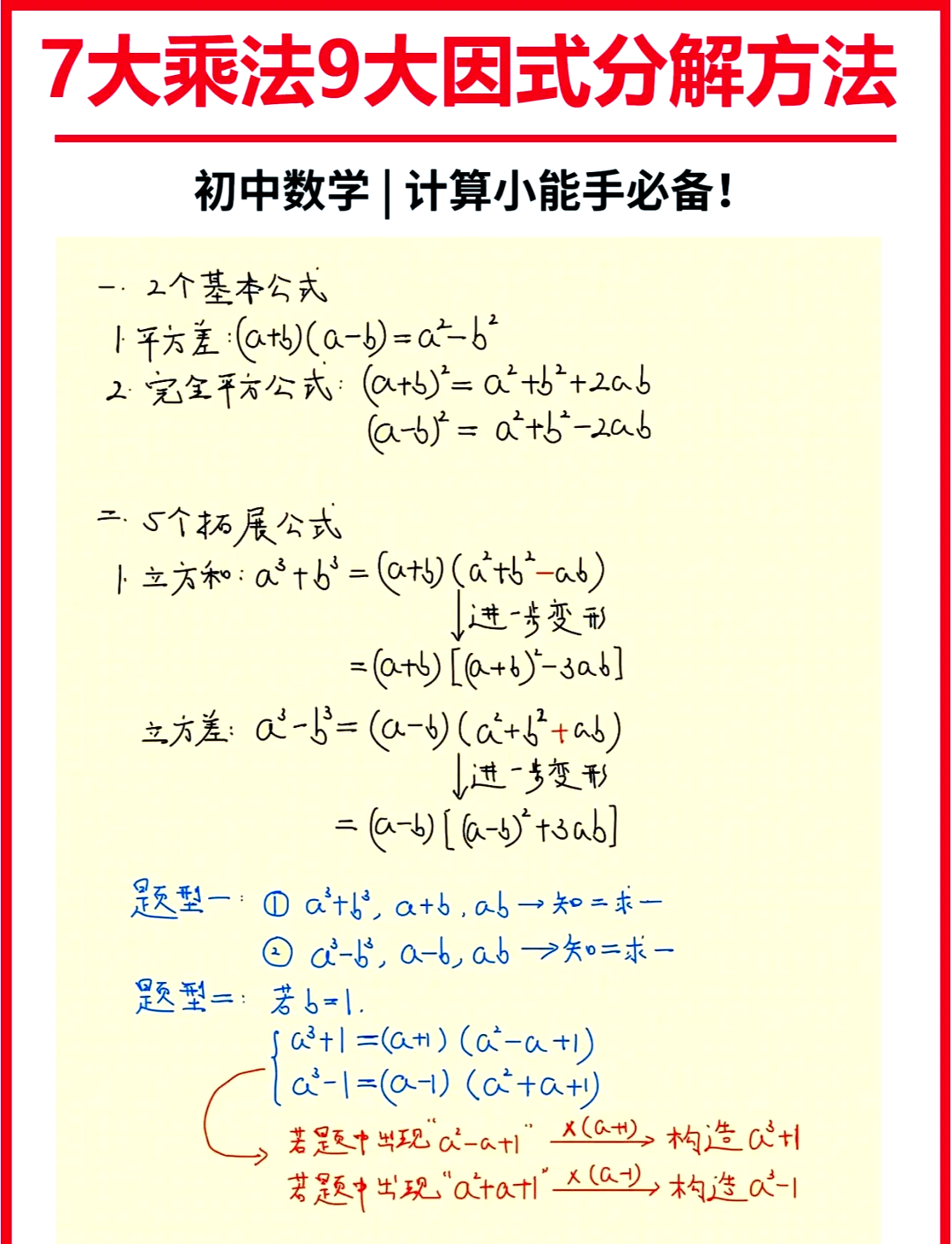 关于七上数学《因式分解》全部练会,开学稳前三的信息 关于七上数学《因式分解》全部练会,开学稳前三的信息