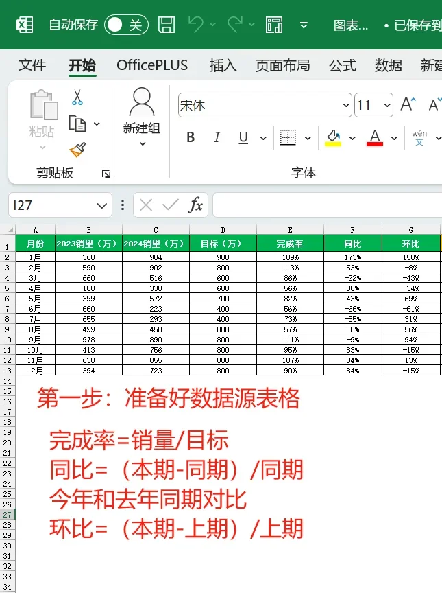 环比用excel怎么算