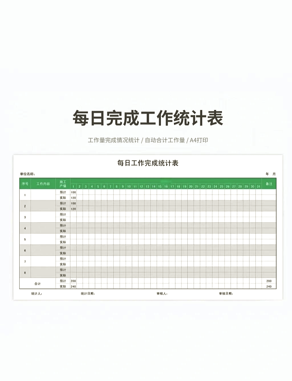 周工作计划表excel模板