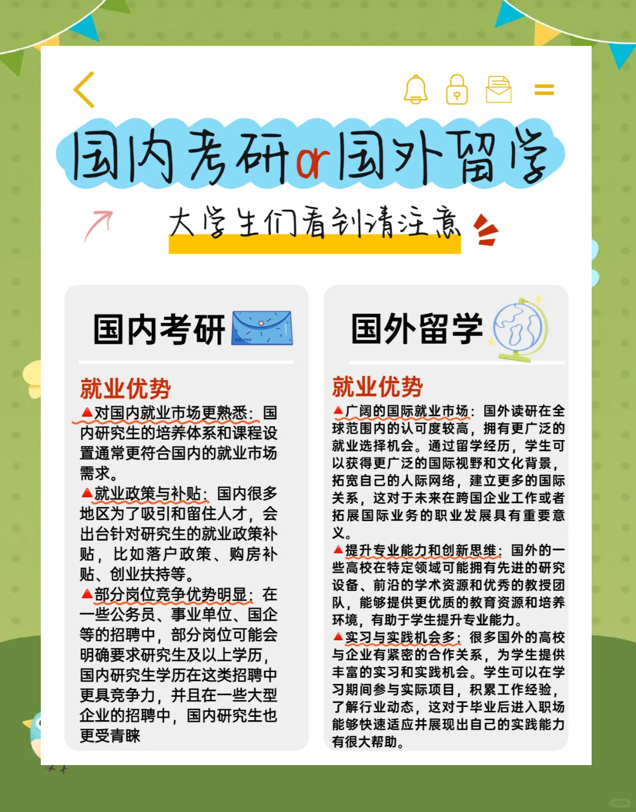 大学生该不该出国留学