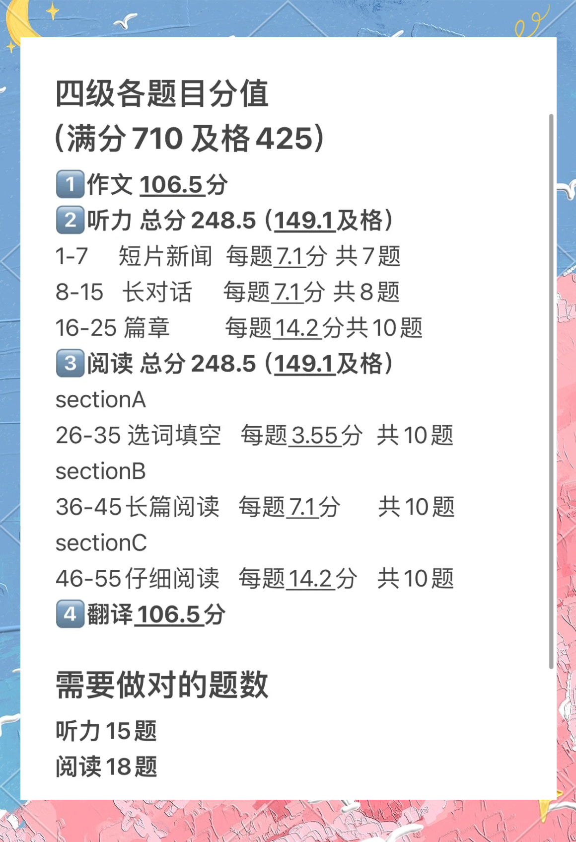 英语四级425分有用吗(英语四级425分算过吗)