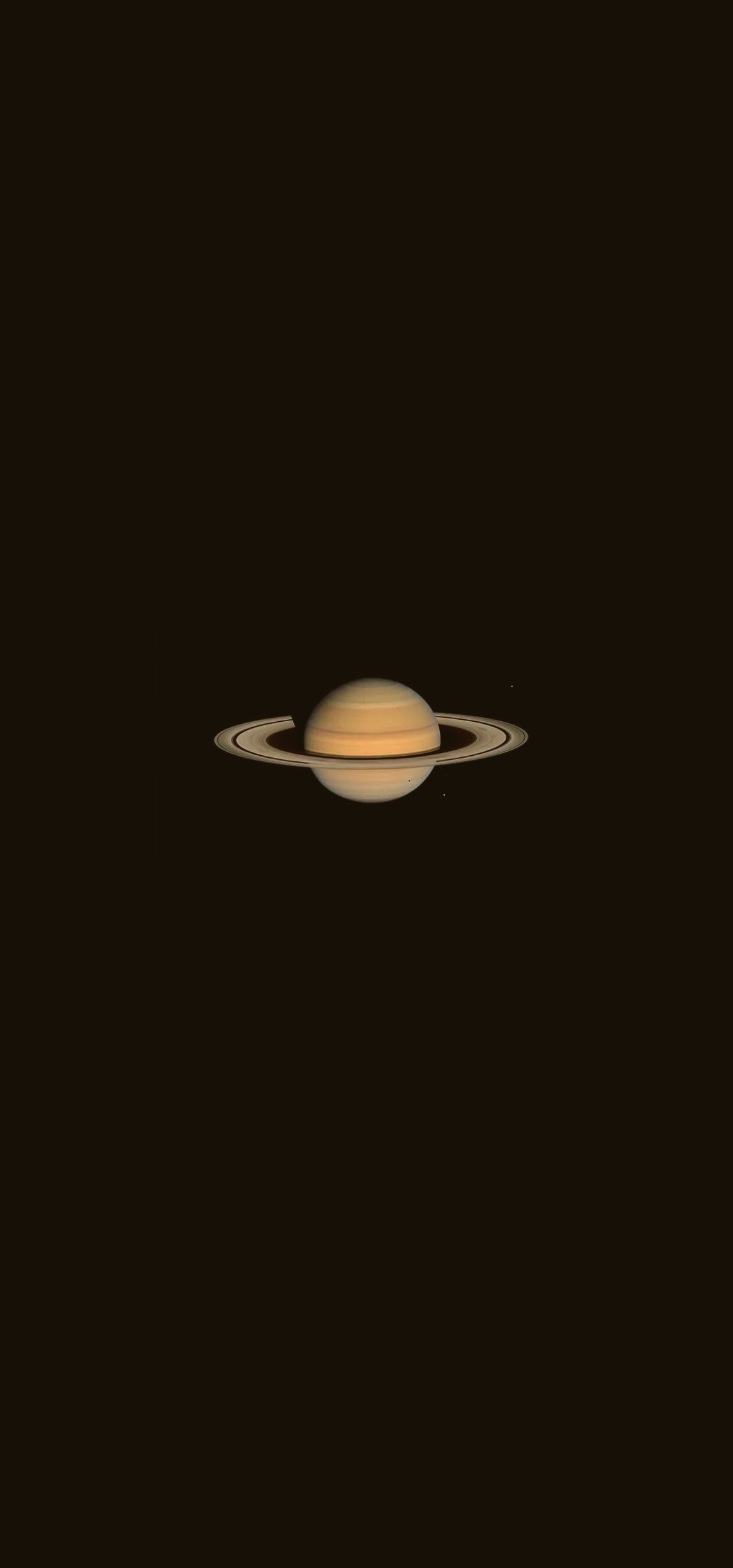 土星冲日真实图片