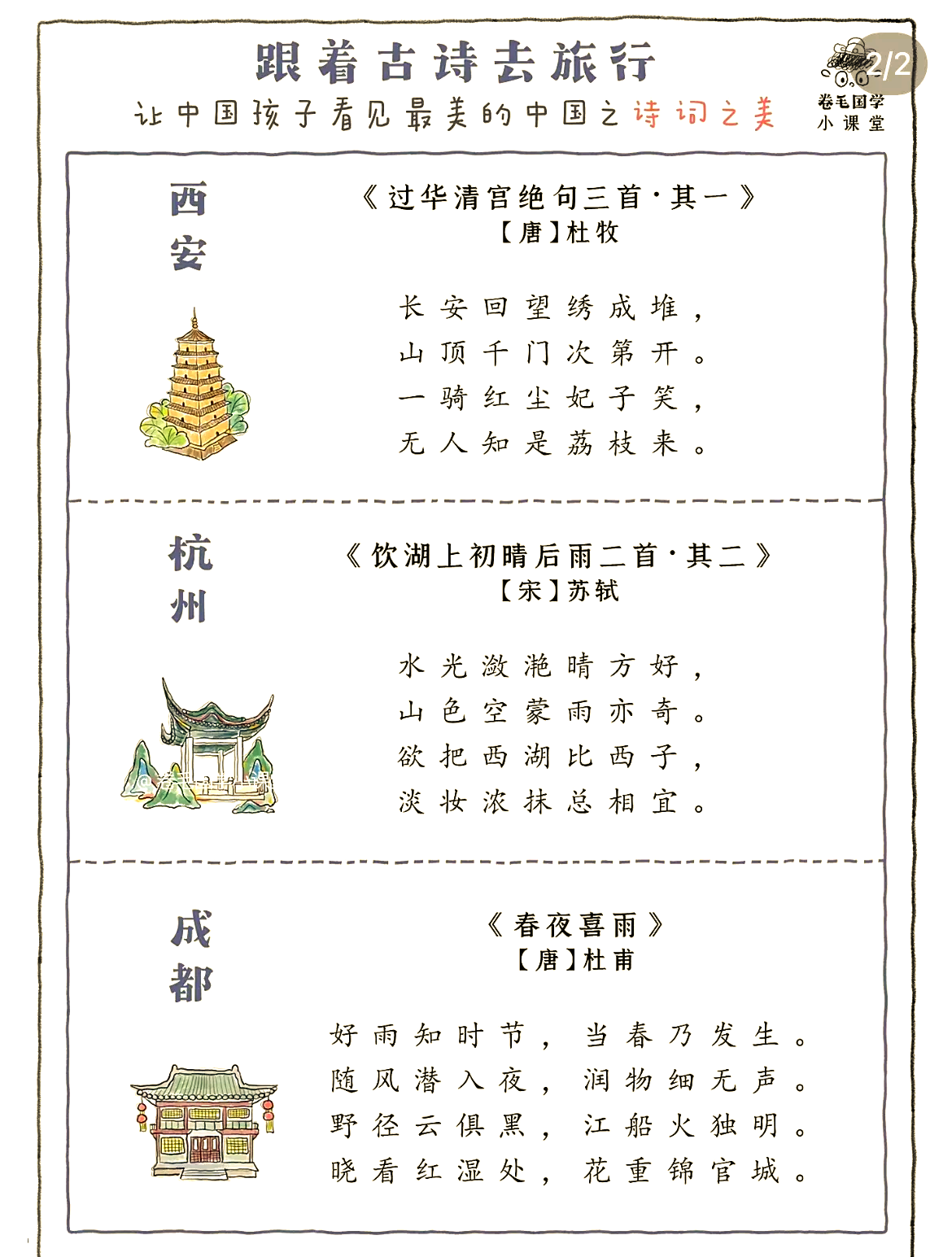 研学旅行的古诗词