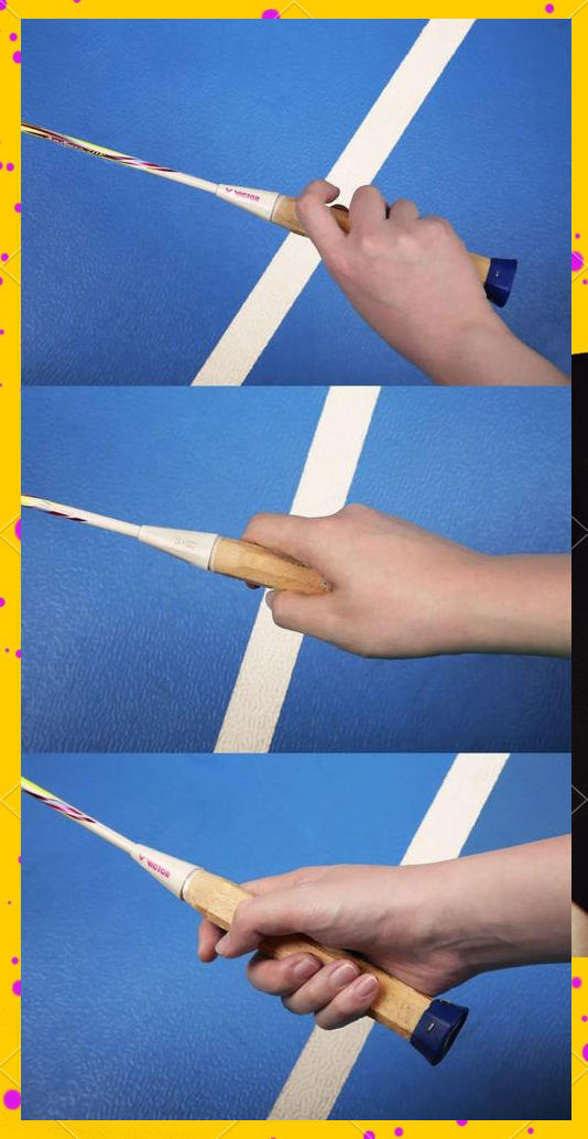 羽毛球正手握拍，羽毛球正手握拍动作要领