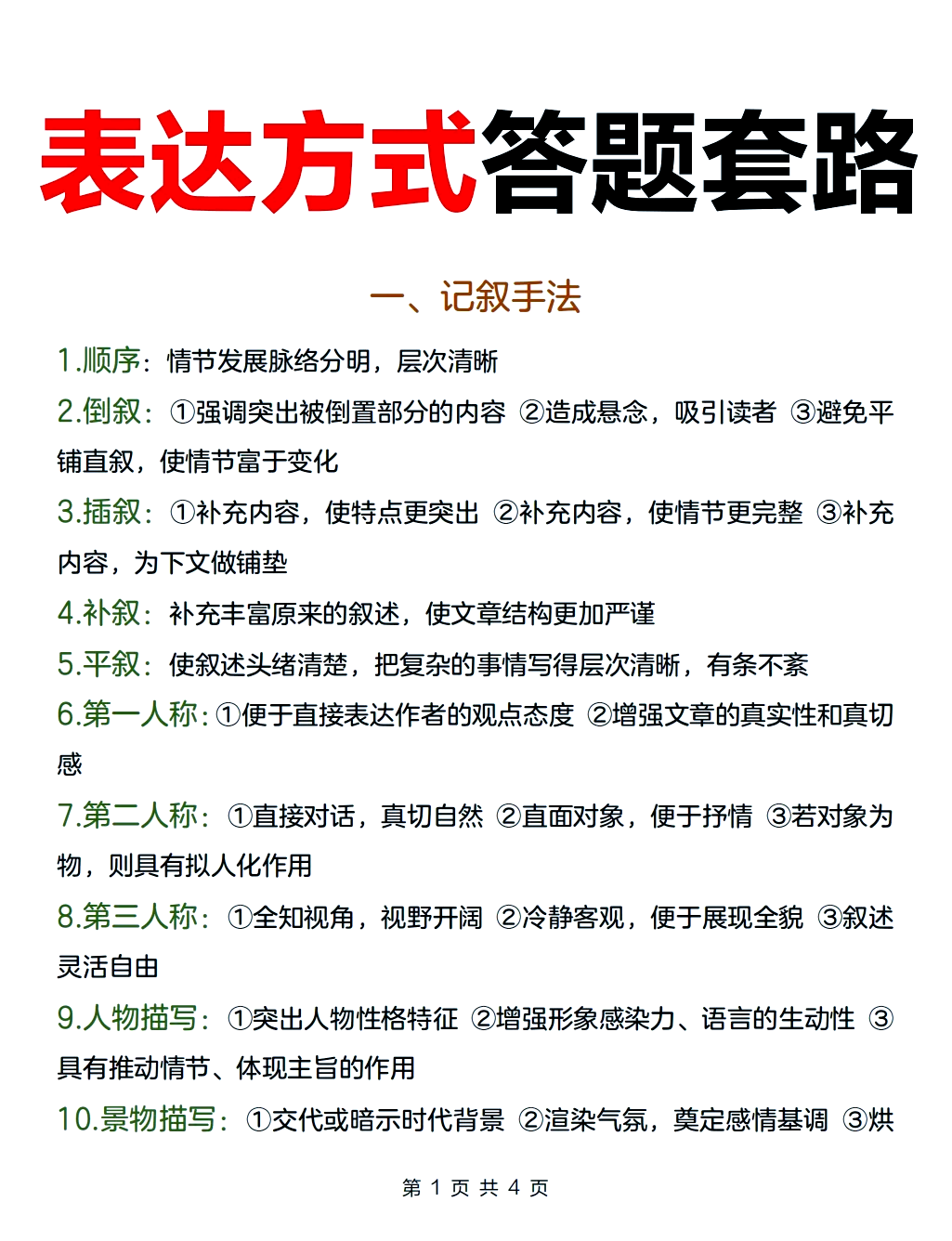 表达方式和表达效果