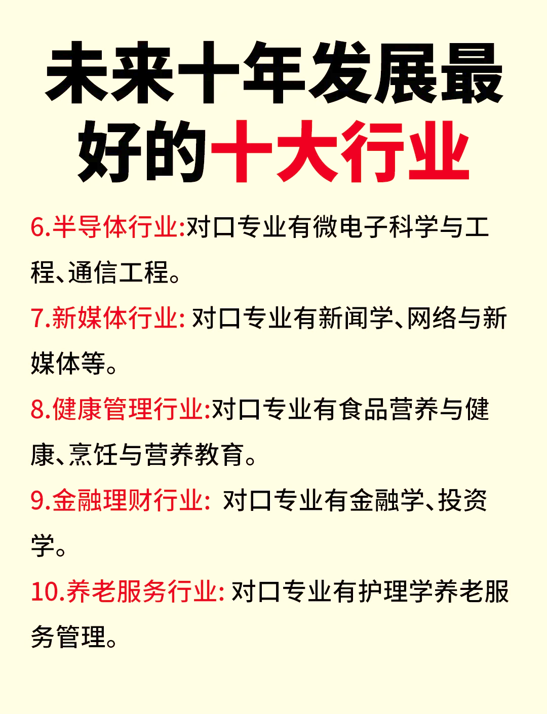 未来十年最有前景行业的政策支持(未来十年最具潜力的十大行业有哪些)