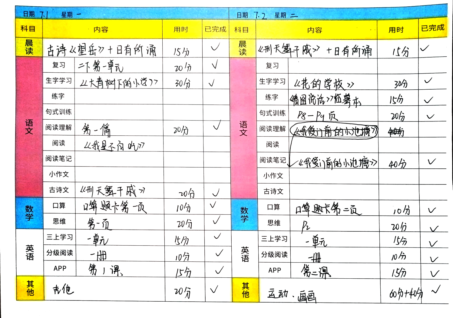 包含习惯养成用!高中资料,带打卡表的词条 包含习惯养成用!高中资料,带打卡表的词条