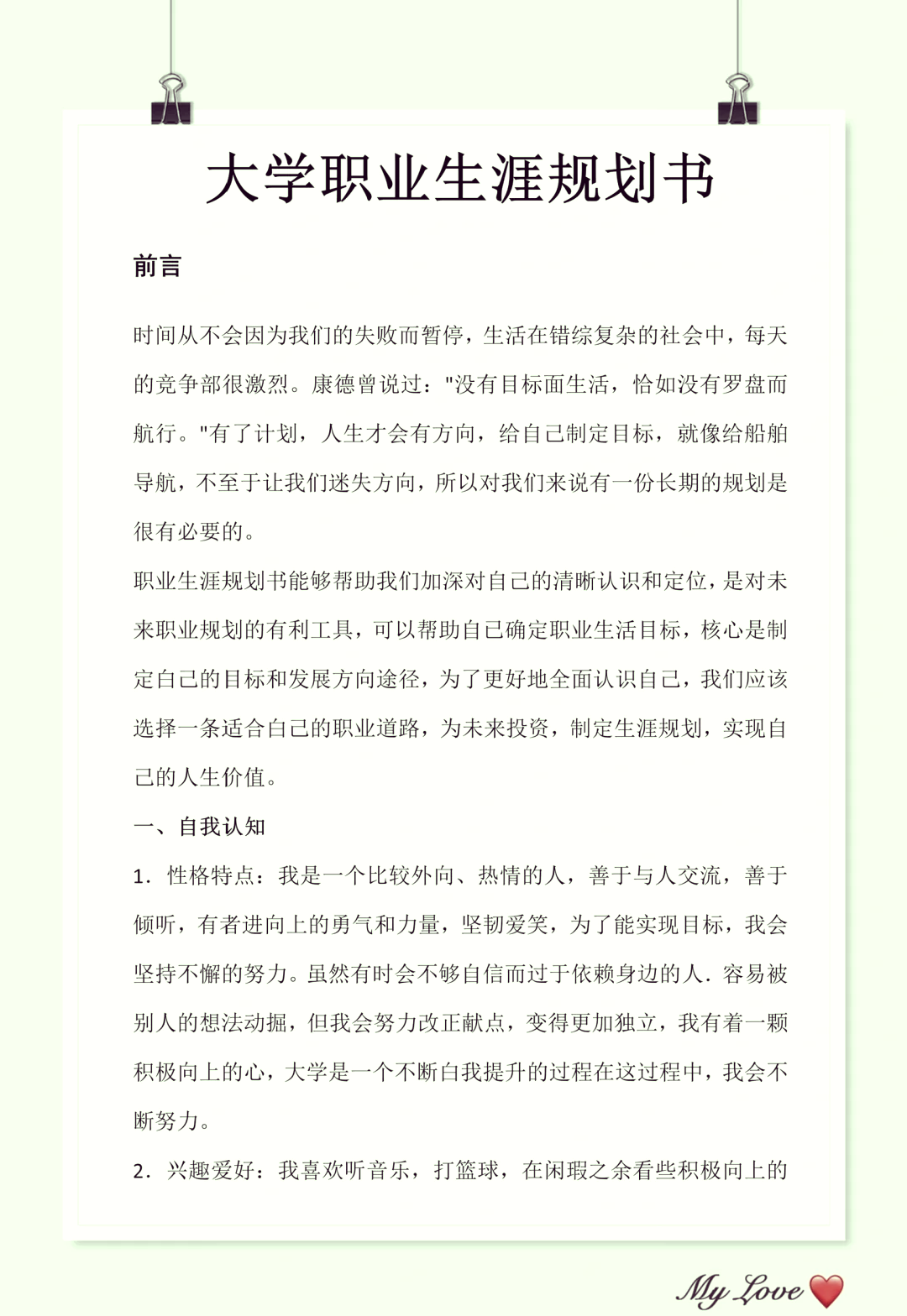 职业生涯规划书会计职业认知(会计职业生涯规划怎么写1000字)