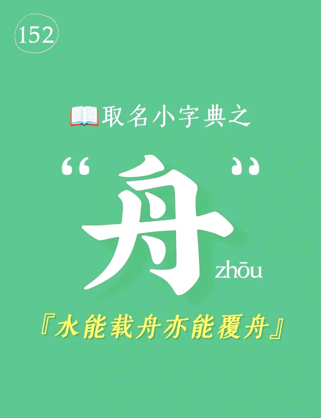 舟代表什么数字