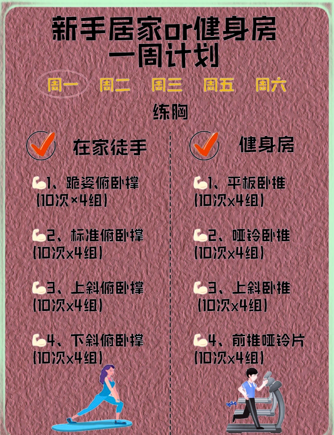 一周一次体能训练计划
