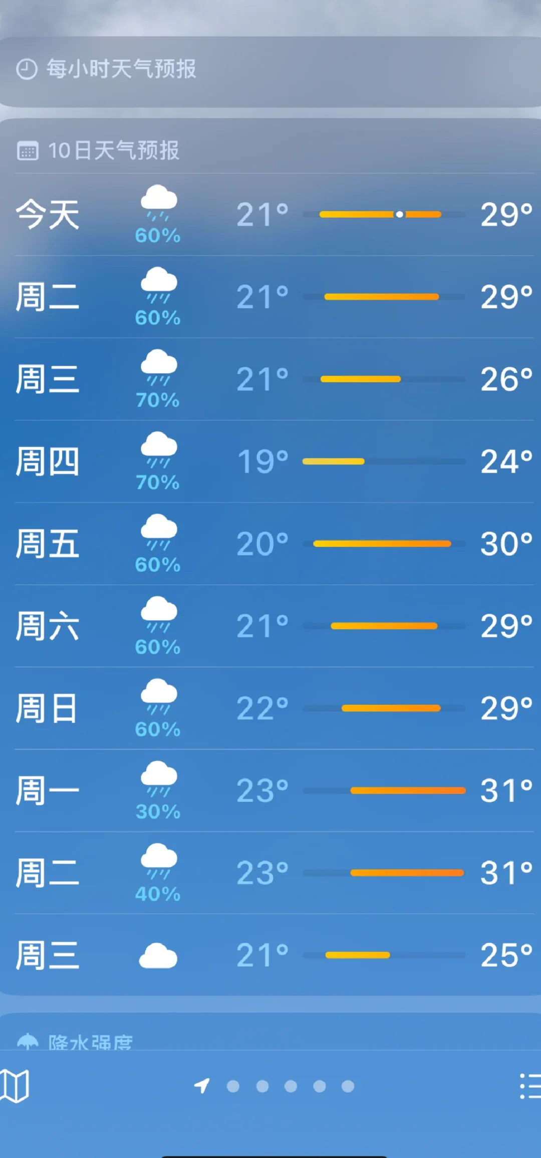 苹果天气准吗