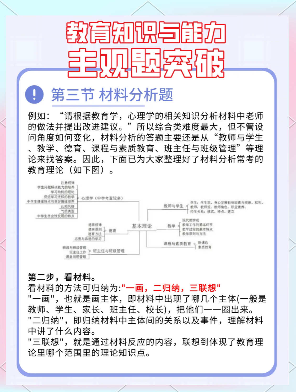 包含九年级中考材料分析题技巧（文综）的词条