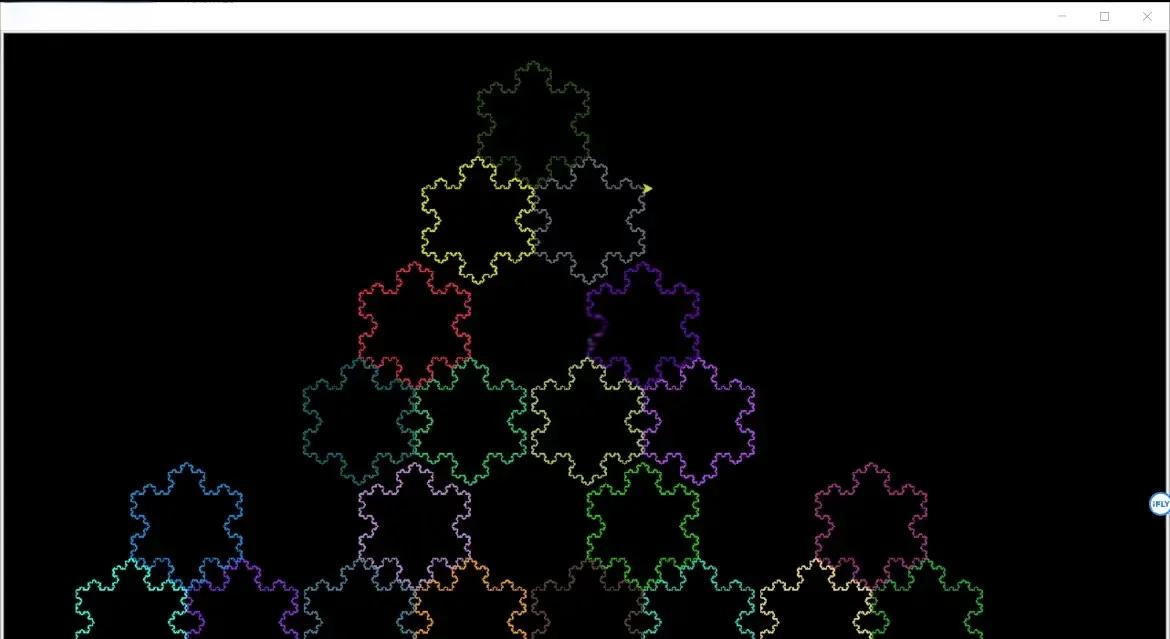python用turtle画雪花