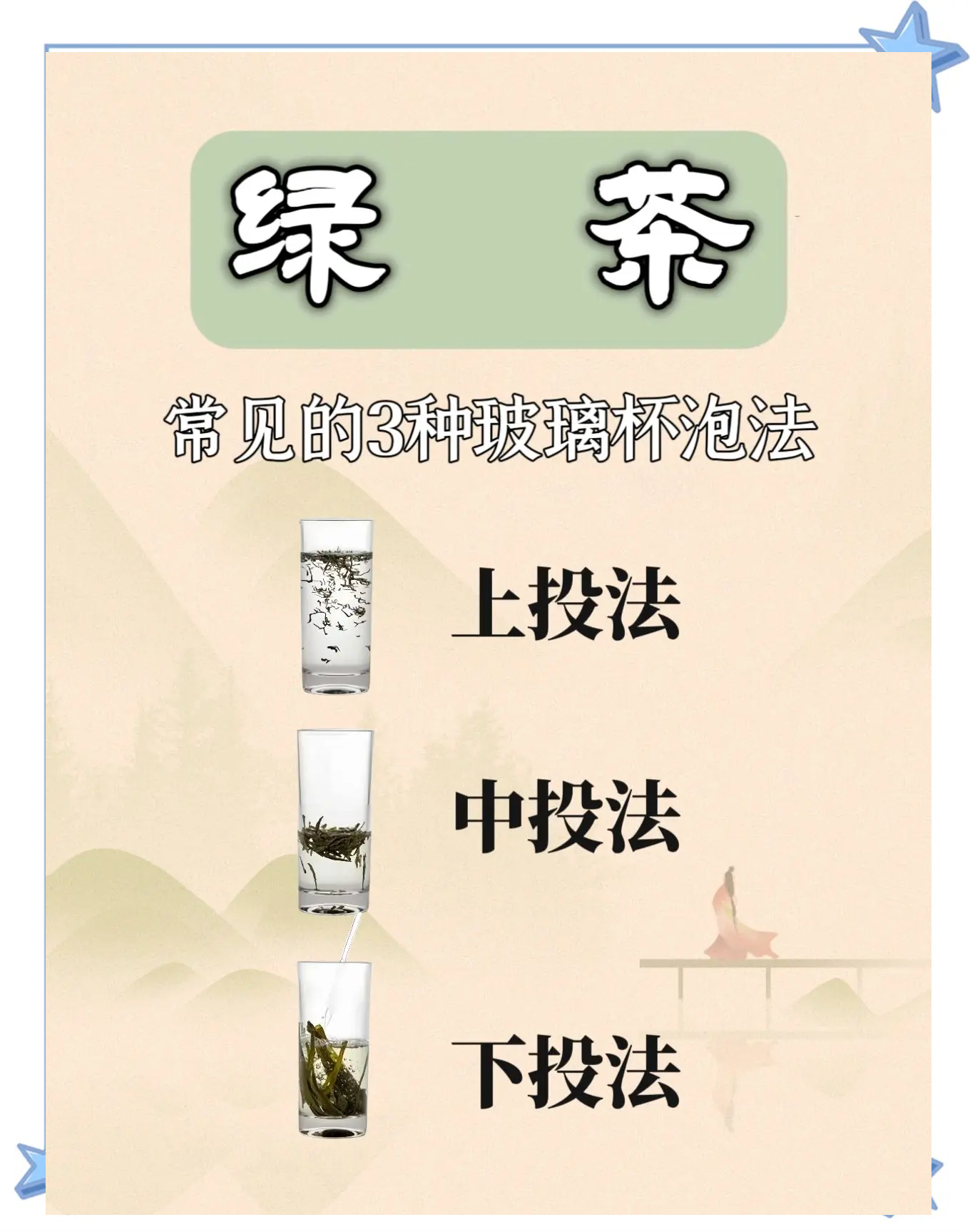 绿茶冲泡的三种方法