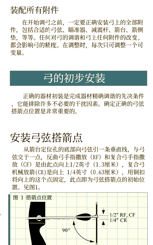 反曲弓如何确定搭箭点