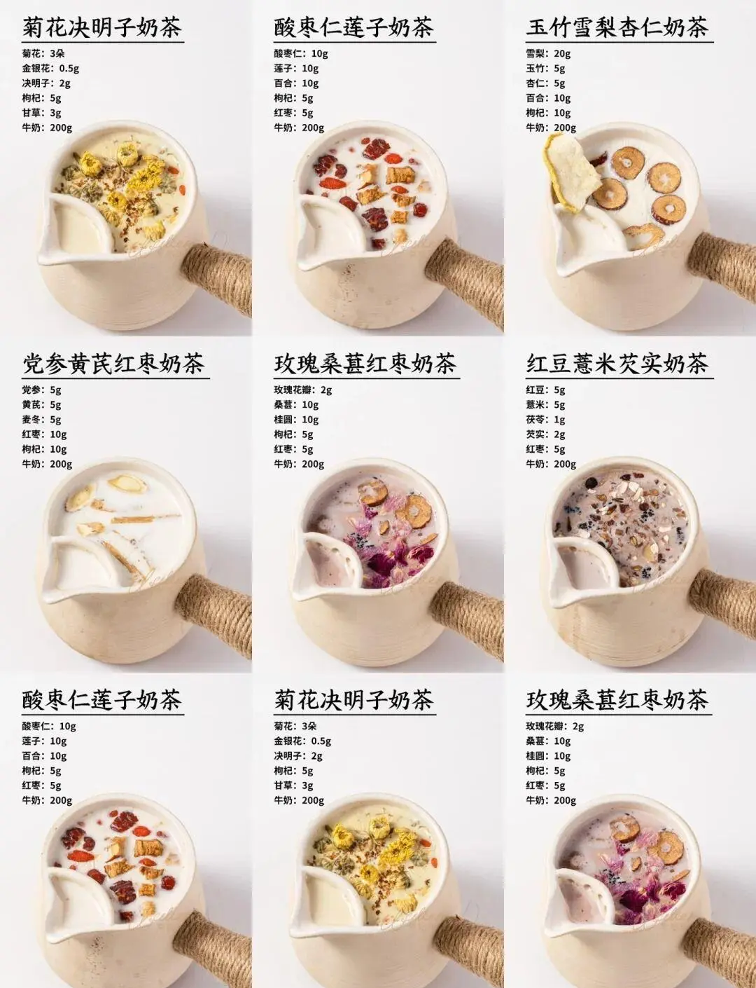 中医养生茶饮配方大全图片及功效(中医养生茶饮配方大全图片及功效与作用)