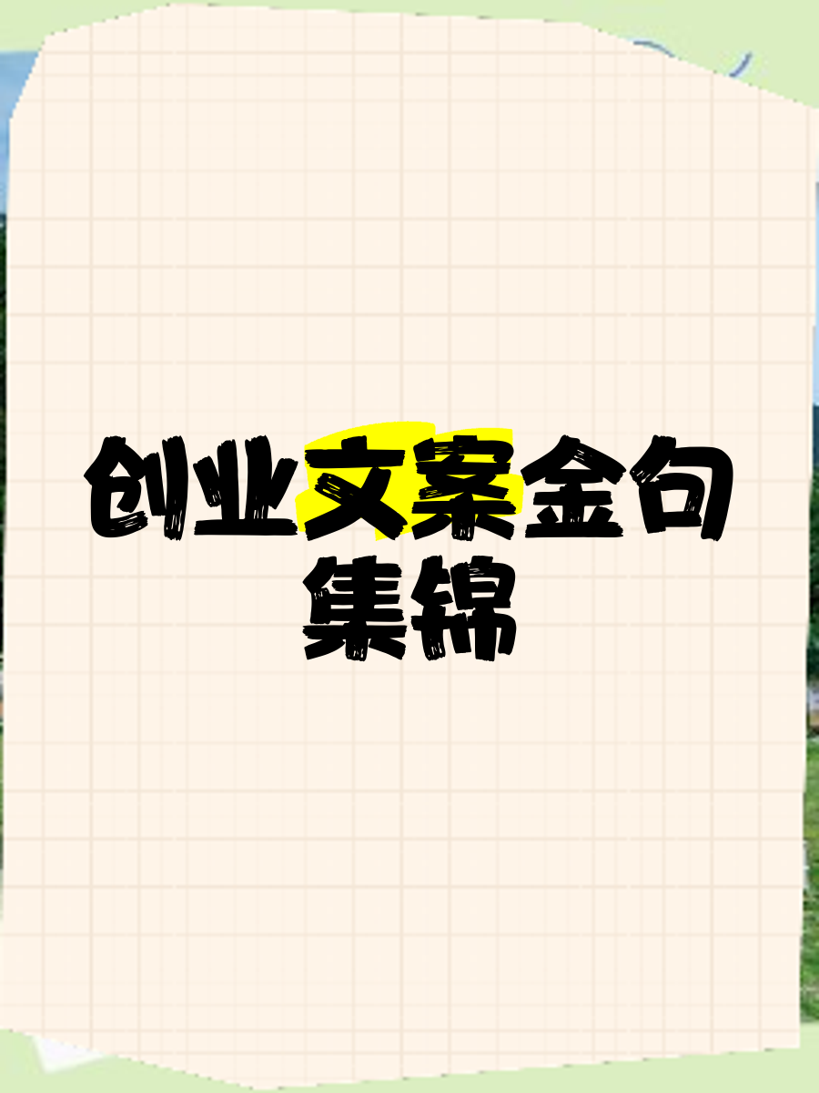 创业项目怎么写文案(创业项目的具体文案)