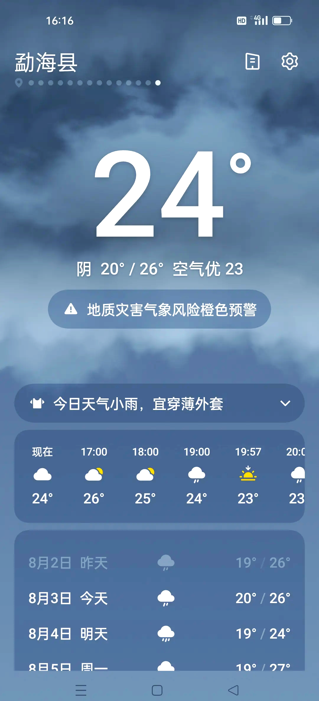 西双版纳勐龙镇天气