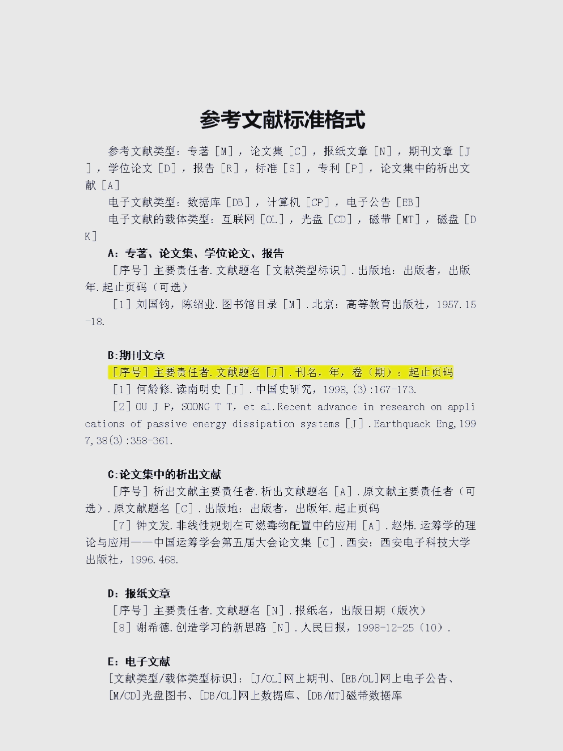 学位论文文献引用格式