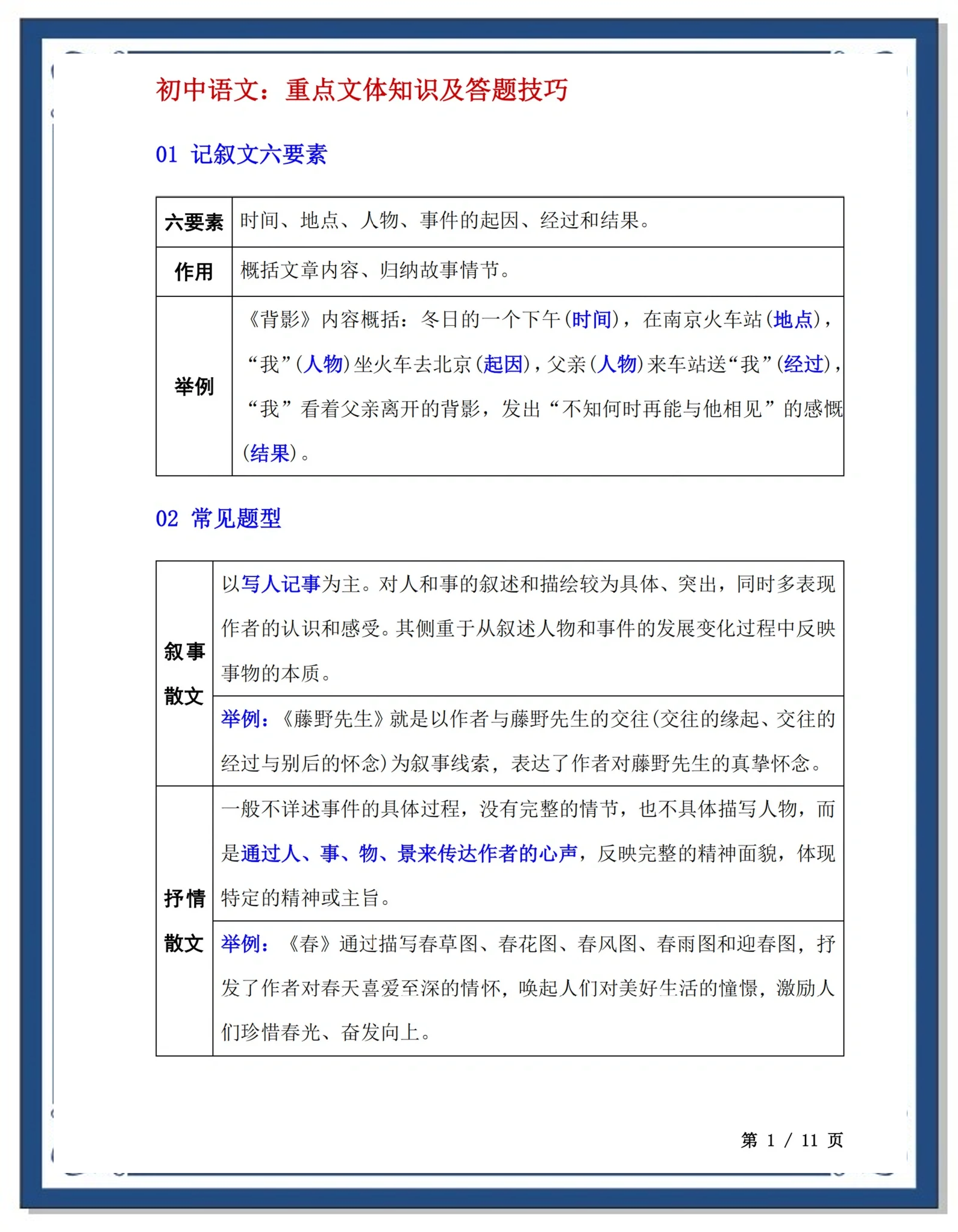 九年级语文阅读答题常见误区(九年级语文阅读理解试题及答案)