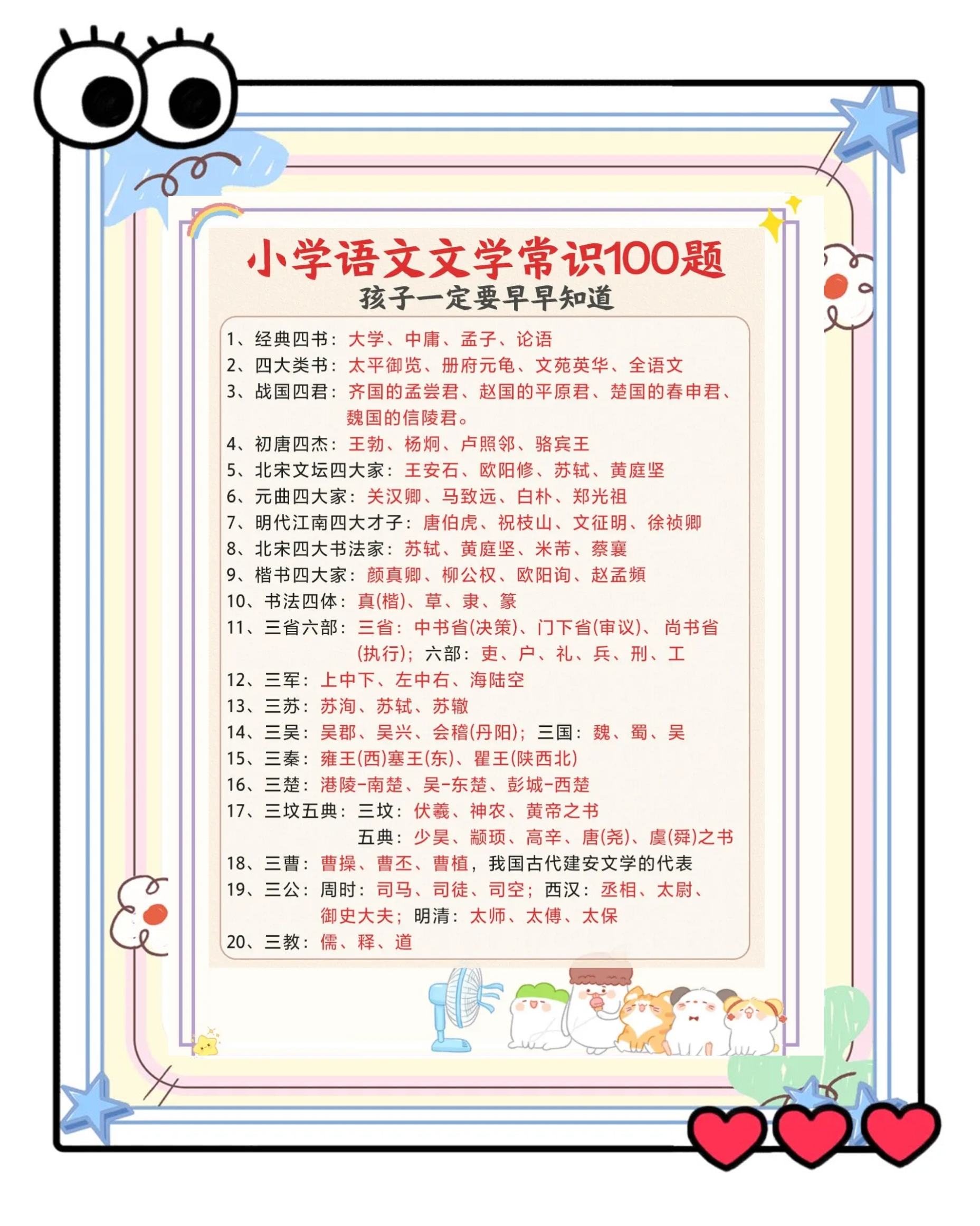 包含文学常识四个之41，四个之最的词条