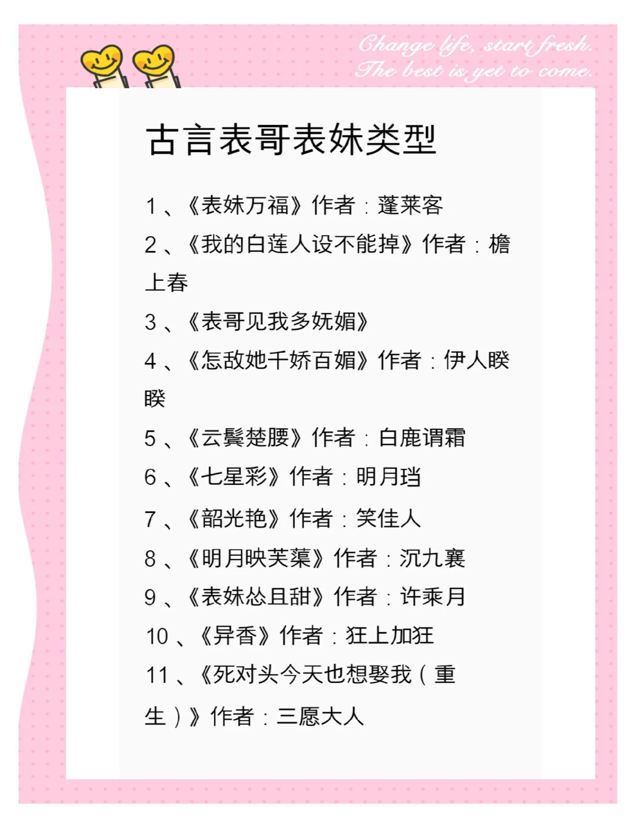古言表哥表妹的推文