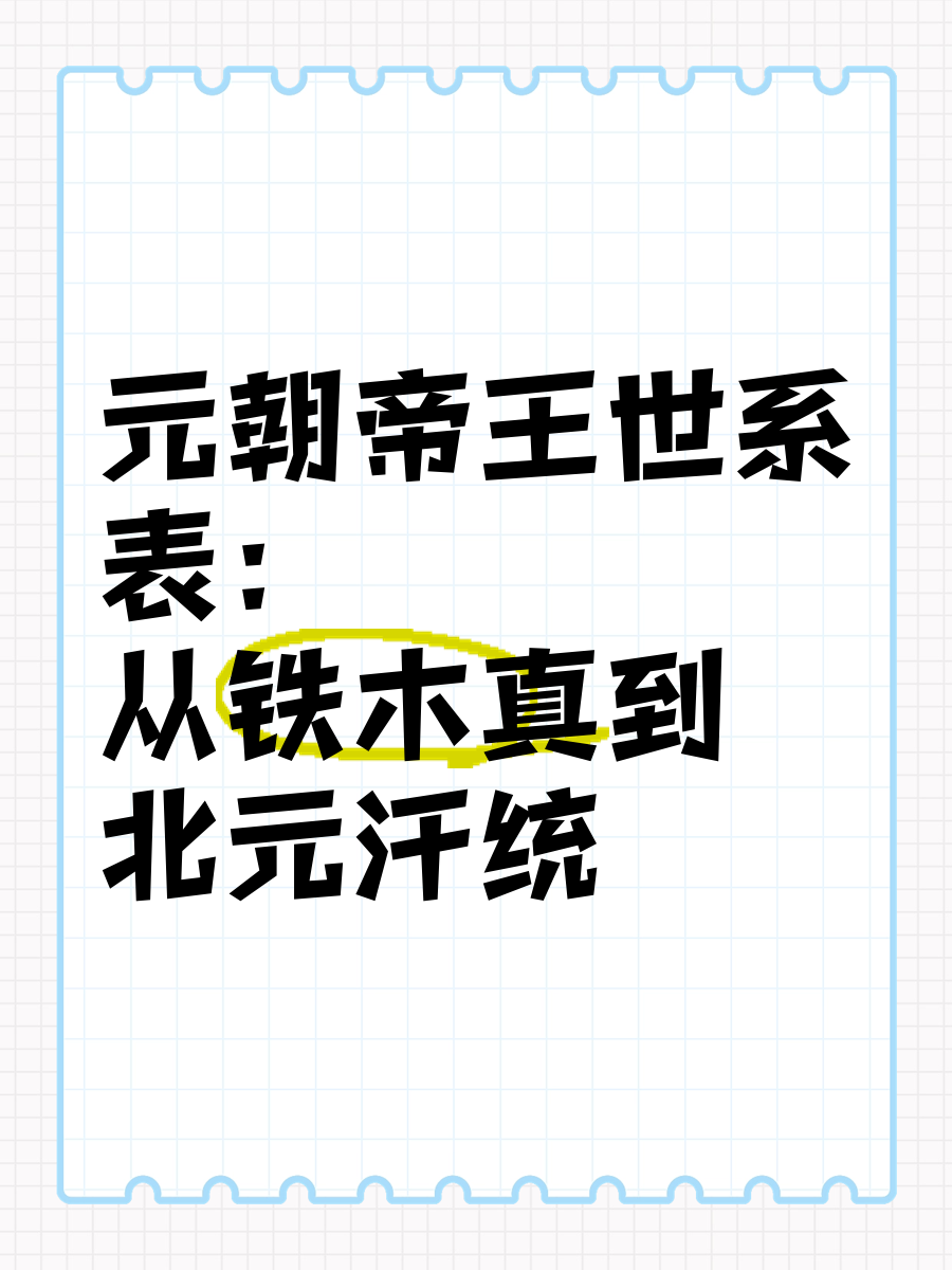 北元皇帝列表排名表