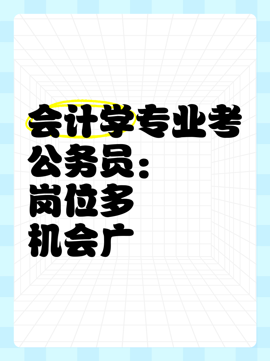 会计学专业太好考公务员了(会计学专业报考公务员有什么优势)