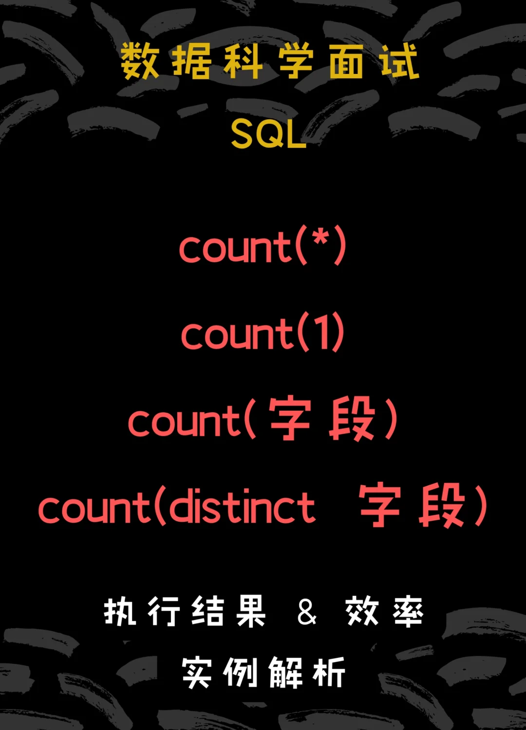 sql的聚集函数count