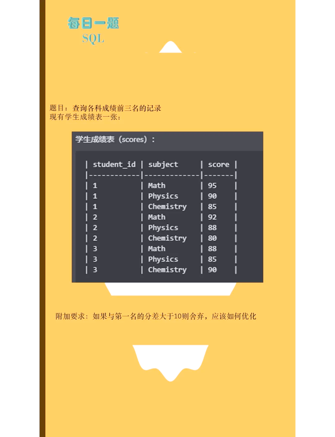 在sql中查询前三行数据