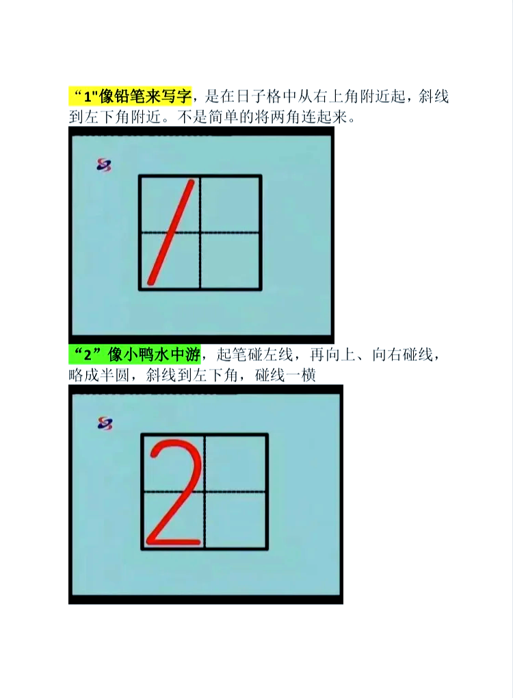 0怎么写才正确田字格视频