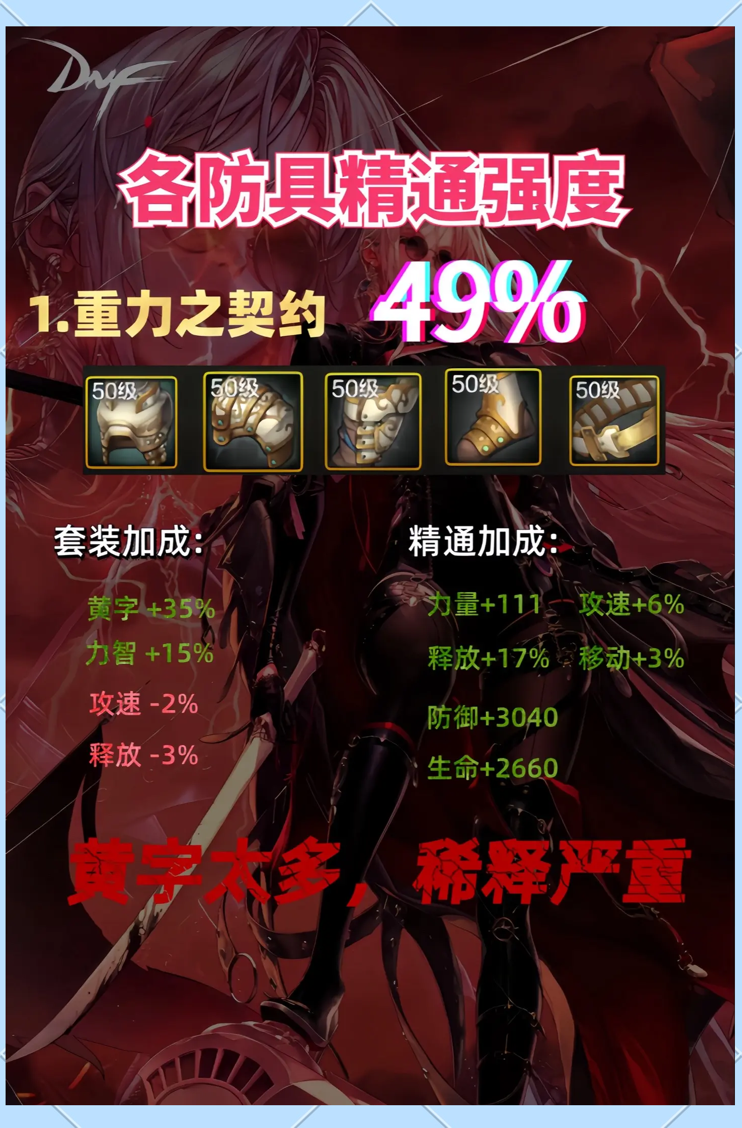 史诗装备的分类和特点