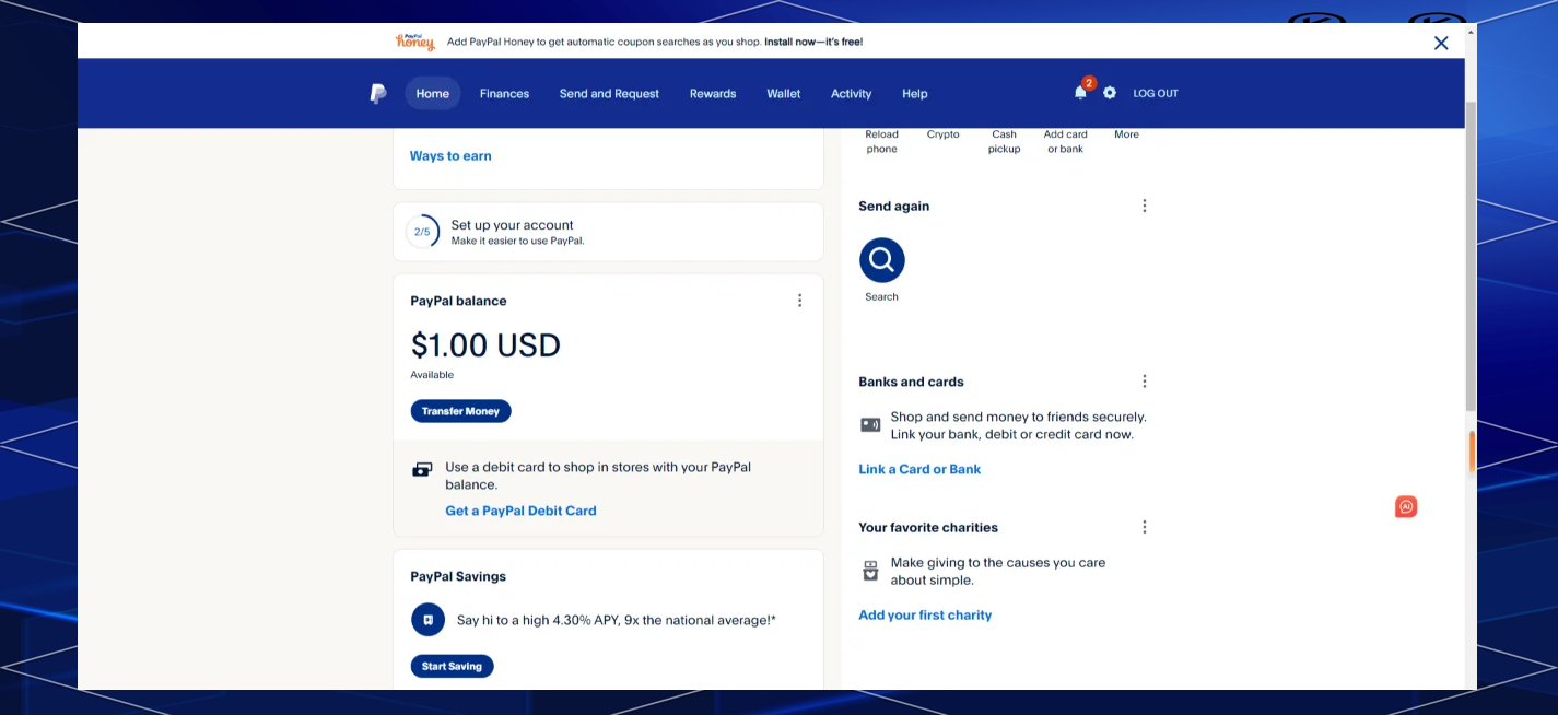 paypal+balance