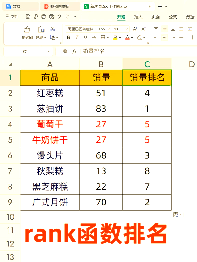 排名函数，排名函数怎么用