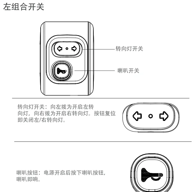 爱玛电动车按键图解图片