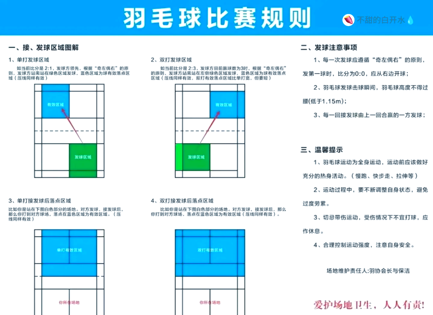 羽毛球得分规则图片