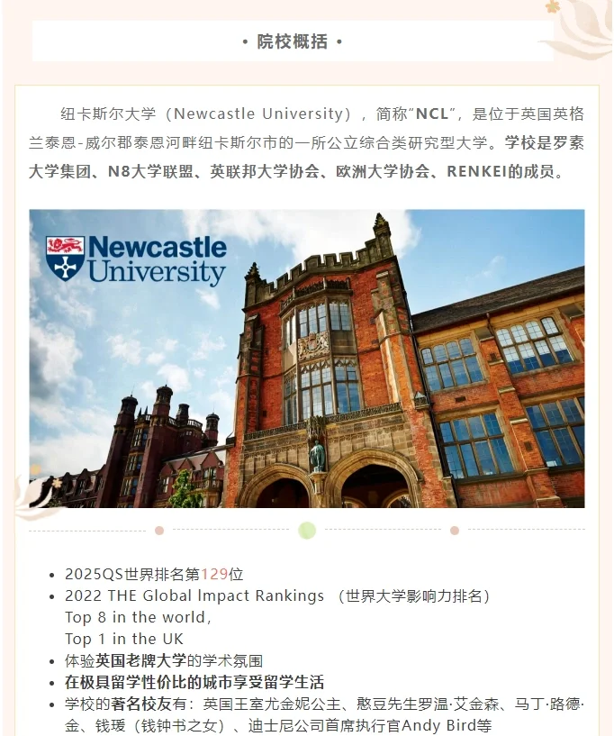 纽卡斯尔大学QS图片