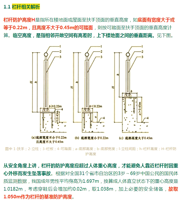 临边防护栏杆的规定图图片