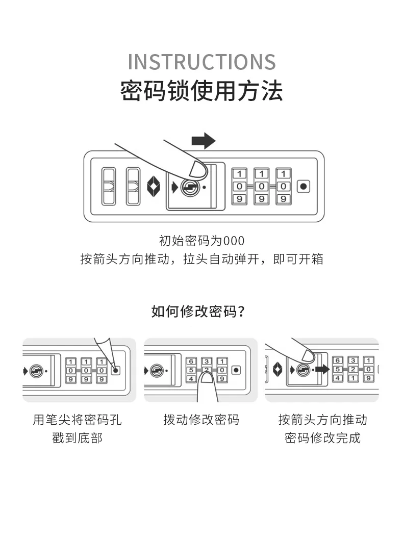 行李箱密 码锁选购 指南相关图片3