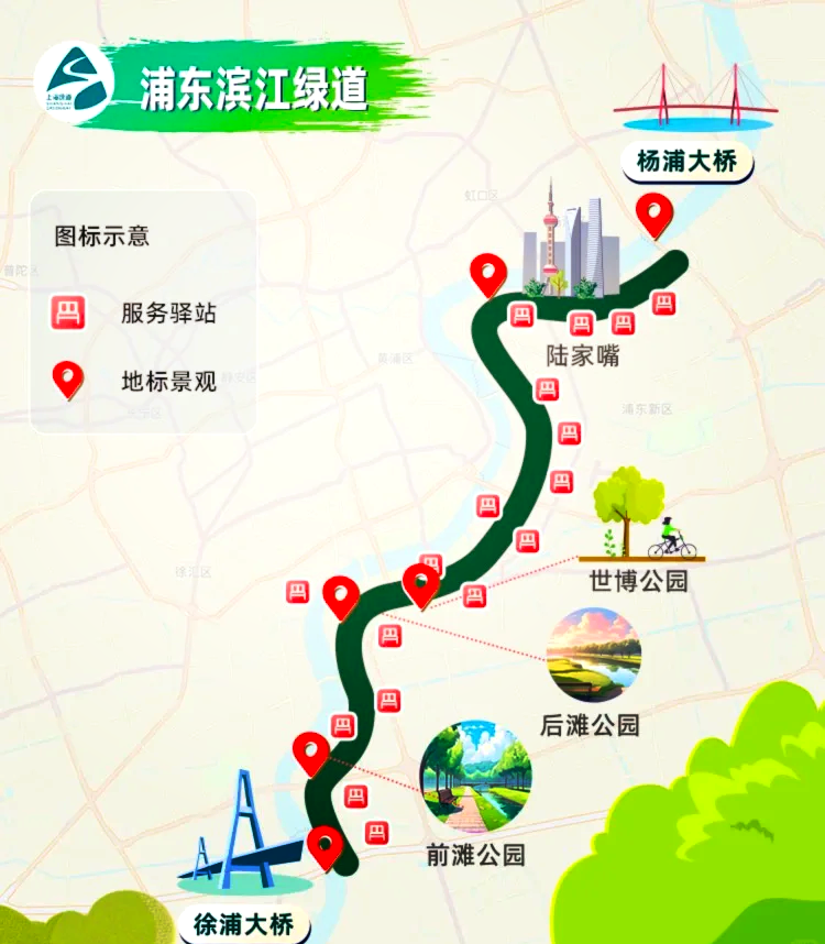 杨浦滨江线路图图片