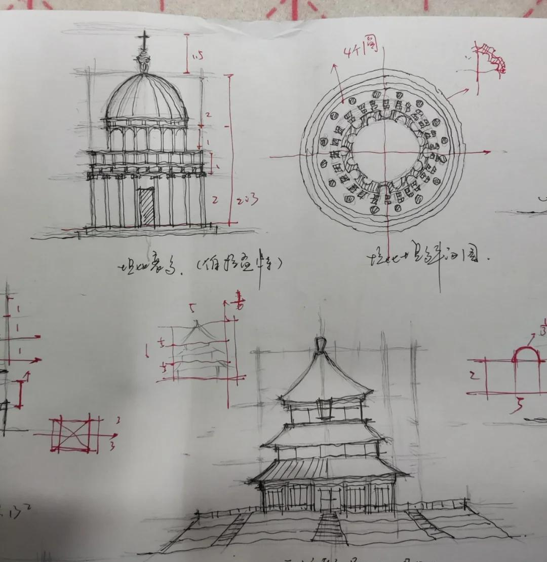 坦比哀多立面图比例图片