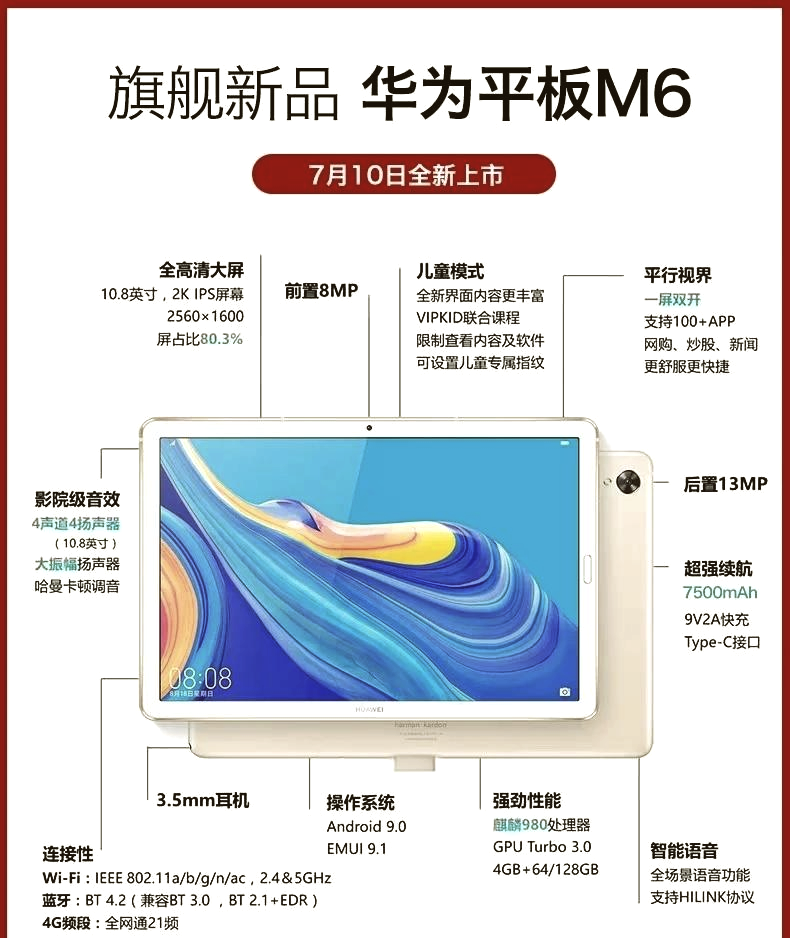 华为m6高能版参数图片