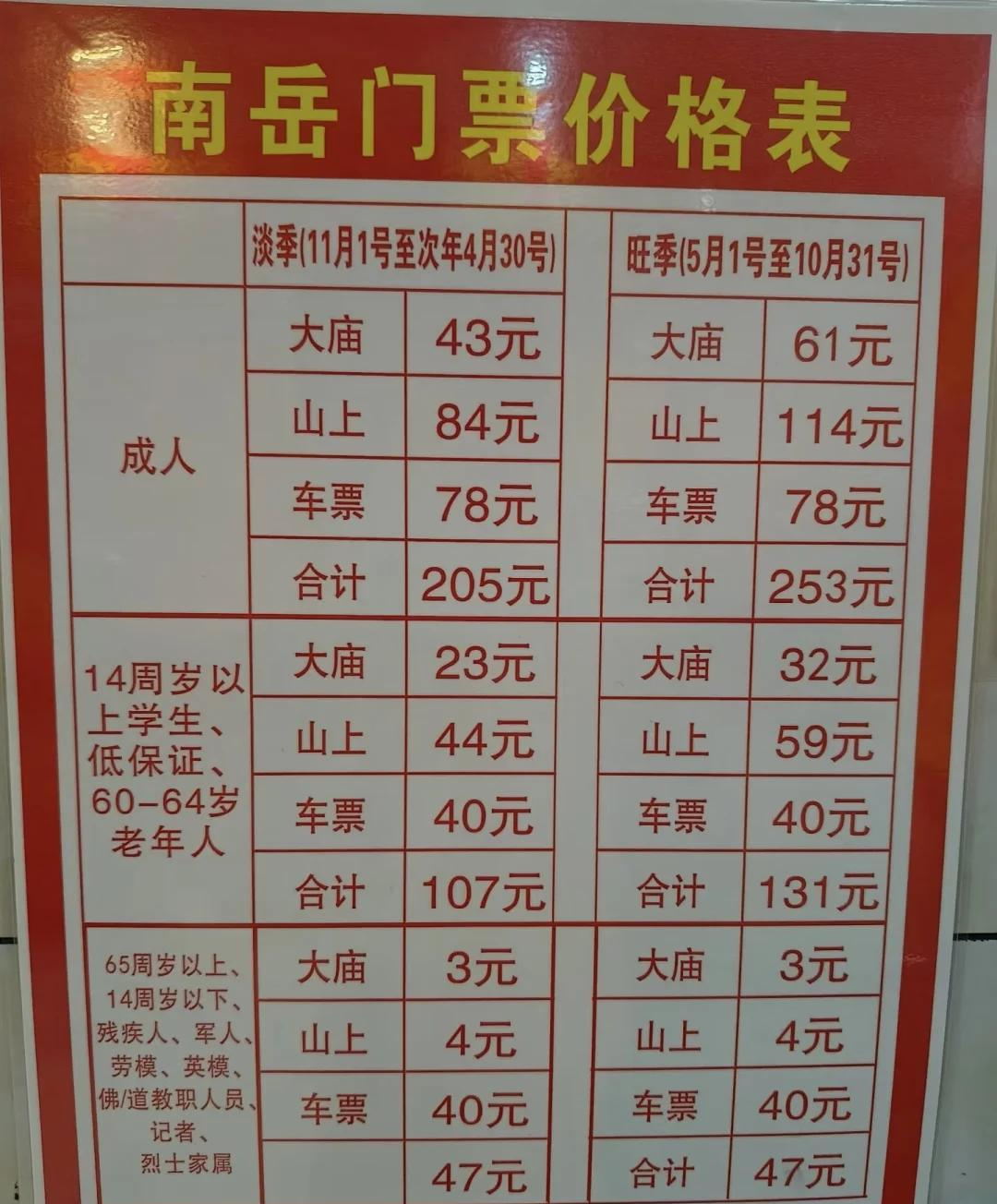 南岳大庙免票!这些人群速来�