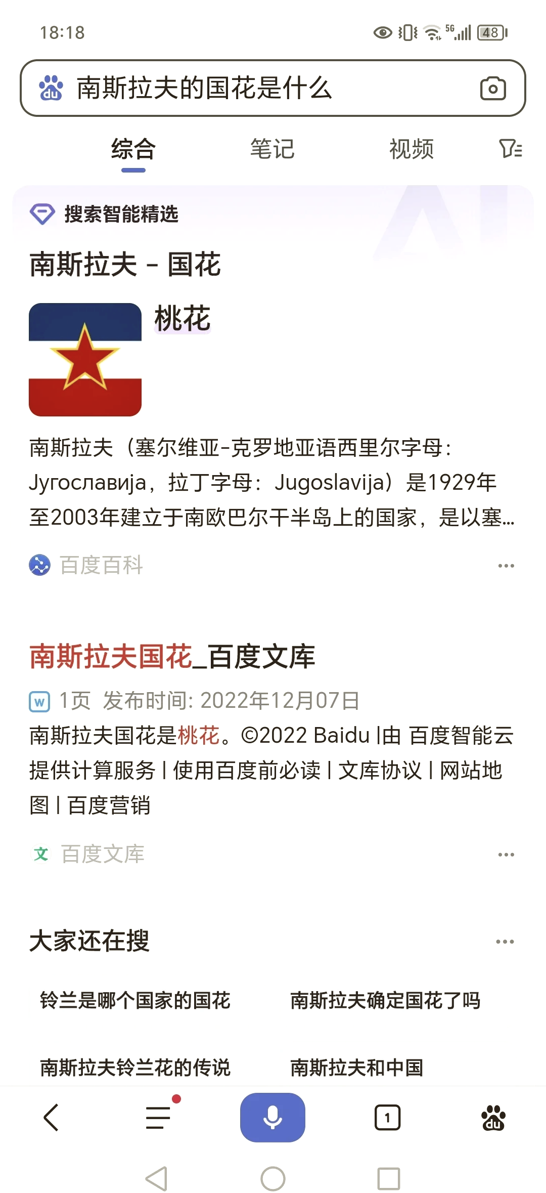 南斯拉夫的国花图片